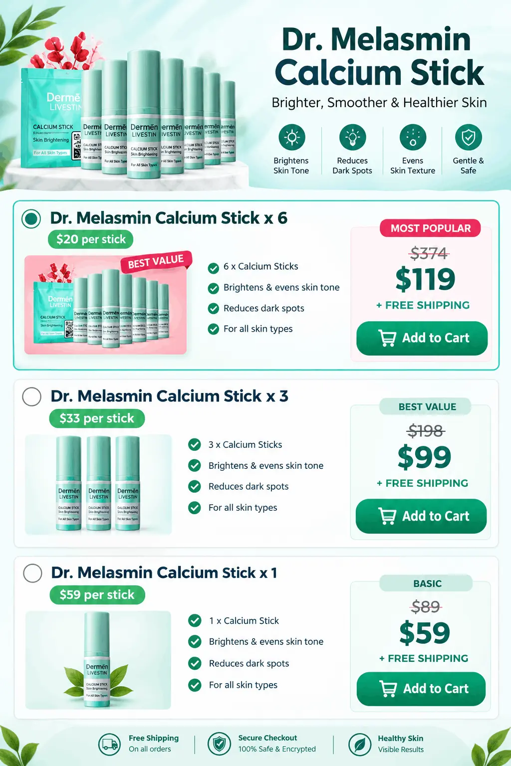 Dr Melasmin Calcium Stick offer price 